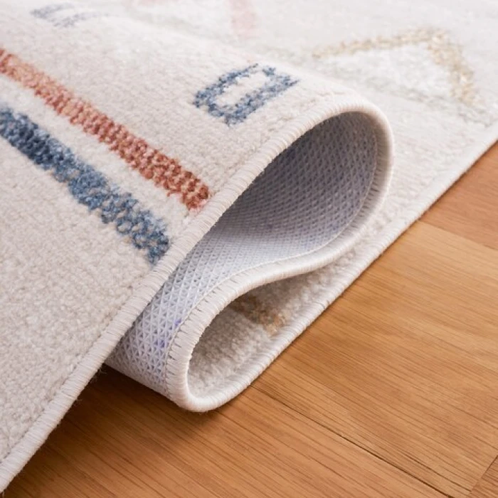 Safavieh Blair Washable BLR226 Beige / Multi 6'-7" X 6'-7" Square Area Rug