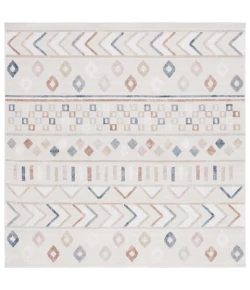 Safavieh Blair Washable BLR226 Beige / Multi 6'-7" X 6'-7" Square Area Rug