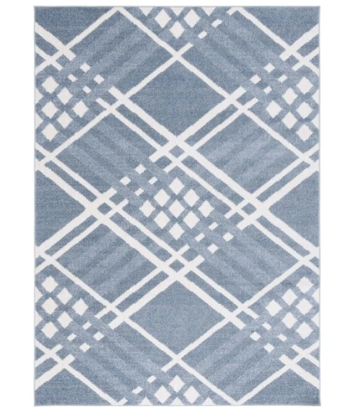 Safavieh Blair Washable BLR228 Blue / Ivory 8' X 10' Rectangle Area Rug