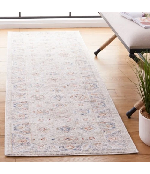 Safavieh Blair Washable BLR232 Beige / Grey 2'-2" X 8' Runner Area Rug