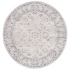 Safavieh Blair Washable BLR232 Beige / Grey 6'-7" X 6'-7" Round Area Rug
