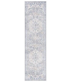 Safavieh Blair Washable BLR234 Beige / Light Grey 2'-2" X 8' Runner Area Rug