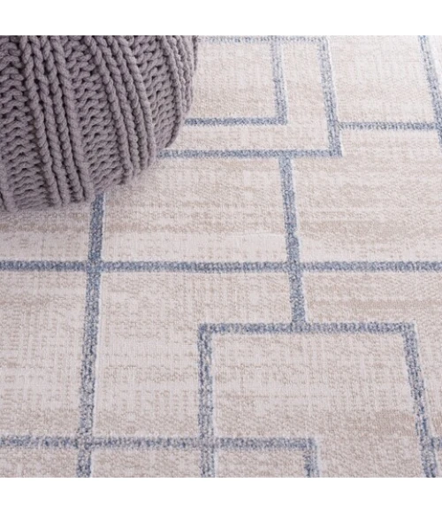 Safavieh Blair Washable BLR238 Beige / Grey 4' X 6' Rectangle Area Rug