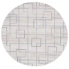 Safavieh Blair Washable BLR238 Beige / Grey 6'-7" X 6'-7" Round Area Rug
