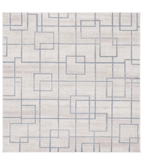 Safavieh Blair Washable BLR238 Beige / Grey 6'-7" X 6'-7" Square Area Rug