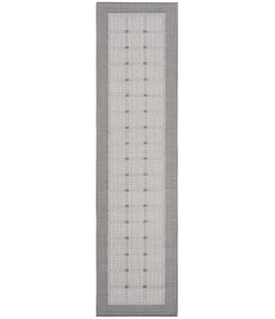 Safavieh Bermuda BMU801 Grey / Ivory 2' X 6' Runner Area Rug