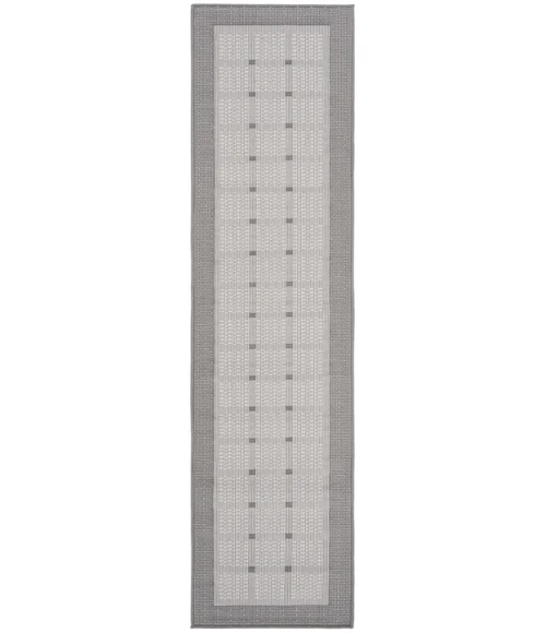 Safavieh Bermuda BMU801 Grey / Ivory 2' X 6' Runner Area Rug
