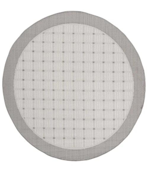 Safavieh Bermuda BMU801 Grey / Ivory 8' X 8' Round Area Rug