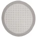 Safavieh Bermuda BMU801 Grey / Ivory 6'-7" X 6'-7" Round Area Rug