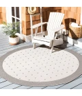 Safavieh Bermuda BMU801 Grey / Ivory 8' X 8' Round Area Rug