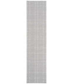 Safavieh Bermuda BMU802 Ivory / Light Grey 2' X 10' Runner Area Rug