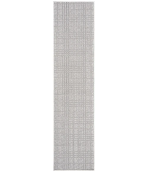 Safavieh Bermuda BMU802 Ivory / Light Grey 2' X 10' Runner Area Rug