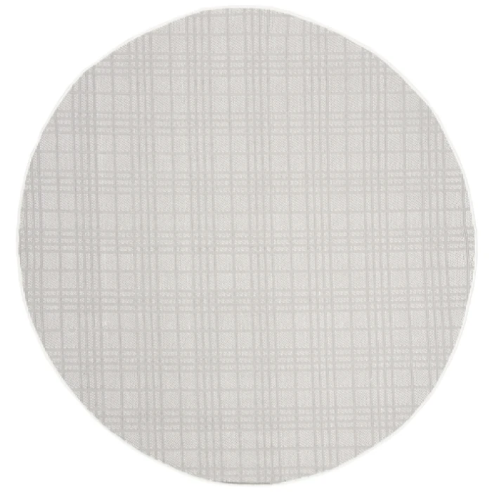 Safavieh Bermuda BMU802 Ivory / Light Grey 6'-7" X 6'-7" Round Area Rug