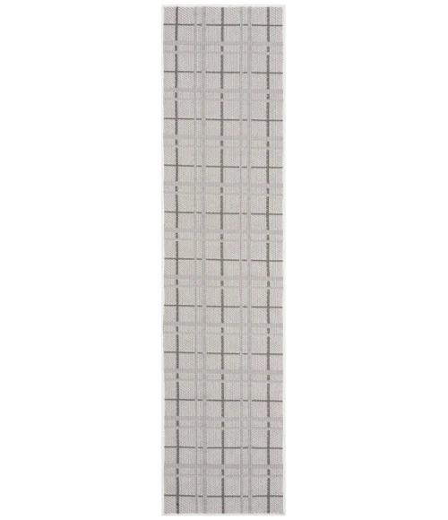 Safavieh Bermuda BMU803 Ivory / Grey 2' X 8' Runner Area Rug