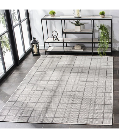 Safavieh Bermuda BMU803 Ivory / Grey 6'-7" X 6'-7" Round Area Rug