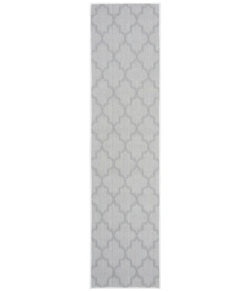 Safavieh Bermuda BMU804 Ivory / Light Grey 2' X 8' Runner Area Rug