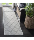 Safavieh Bermuda BMU804 Ivory / Light Grey 2' X 8' Runner Area Rug