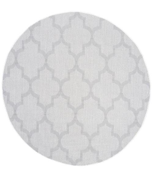 Safavieh Bermuda BMU804 Ivory / Light Grey 6'-7" X 6'-7" Round Area Rug