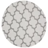 Safavieh Bermuda BMU804 Ivory / Grey 6'-7" X 6'-7" Round Area Rug