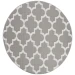 Safavieh Bermuda BMU804 Grey / Ivory 6'-7" X 6'-7" Round Area Rug