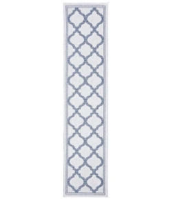 Safavieh Bermuda BMU810 Ivory / Charcoal 2' X 8' Runner Area Rug