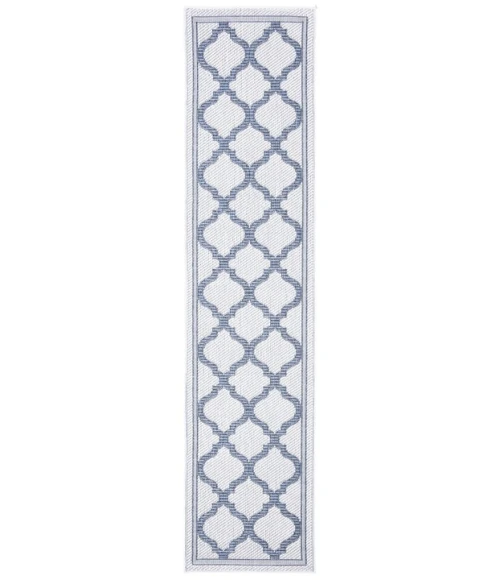 Safavieh Bermuda BMU810 Ivory / Charcoal 2' X 8' Runner Area Rug