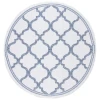 Safavieh Bermuda BMU810 Ivory / Charcoal 6'-7" X 6'-7" Round Area Rug
