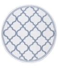 Safavieh Bermuda BMU810 Ivory / Charcoal 6'-7" X 6'-7" Round Area Rug