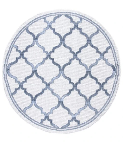 Safavieh Bermuda BMU810 Ivory / Charcoal 6'-7" X 6'-7" Round Area Rug