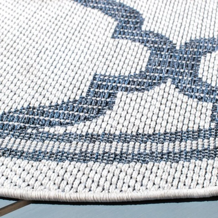 Safavieh Bermuda BMU810 Ivory / Charcoal 4' X 6' Rectangle Area Rug