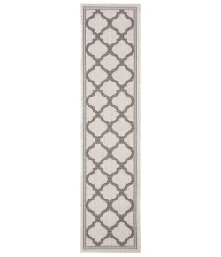 Safavieh Bermuda BMU810 Ivory / Grey 2' X 8' Runner Area Rug