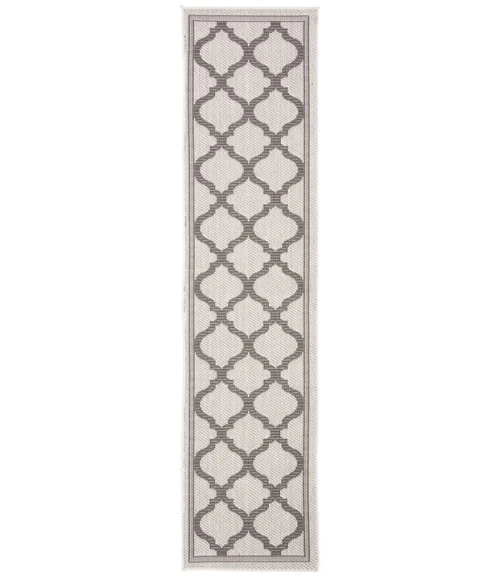 Safavieh Bermuda BMU810 Ivory / Grey 2' X 8' Runner Area Rug