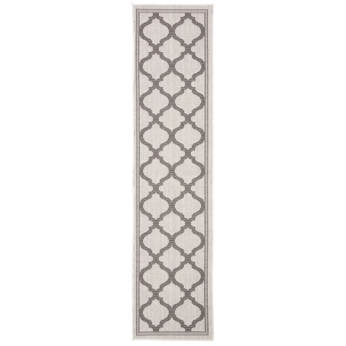 Safavieh Bermuda BMU810 Ivory / Grey 2' X 8' Runner Area Rug