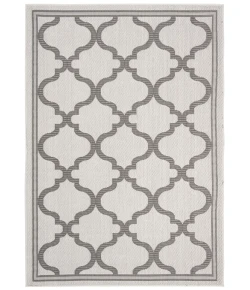 Safavieh Bermuda BMU810 Ivory / Grey 5'-3" X 7'-6" Rectangle Area Rug