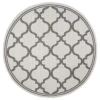 Safavieh Bermuda BMU810 Ivory / Grey 6'-7" X 6'-7" Round Area Rug