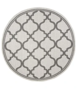 Safavieh Bermuda BMU810 Ivory / Grey 6'-7" X 6'-7" Round Area Rug