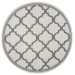 Safavieh Bermuda BMU810 Ivory / Grey 6'-7" X 6'-7" Round Area Rug