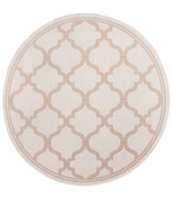 Safavieh Bermuda BMU810 Ivory / Beige 8' X 8' Round Area Rug