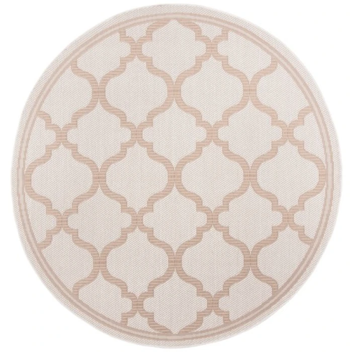 Safavieh Bermuda BMU810 Ivory / Beige 8' X 8' Round Area Rug