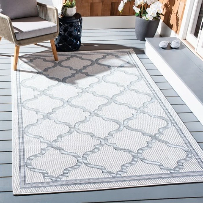 Safavieh Bermuda BMU810 Ivory / Light Blue 8' X 10' Rectangle Area Rug