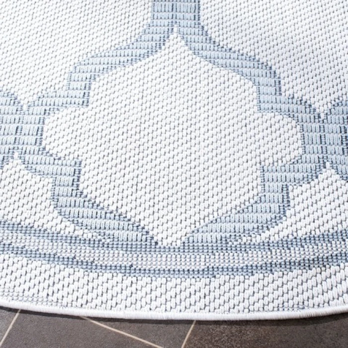 Safavieh Bermuda BMU810 Ivory / Light Blue 8' X 10' Rectangle Area Rug