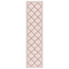 Safavieh Bermuda BMU810 Ivory / Rust 2' X 8' Runner Area Rug