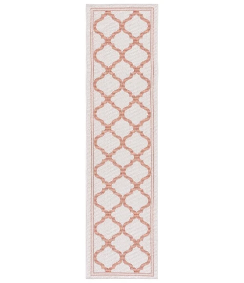 Safavieh Bermuda BMU810 Ivory / Rust 2' X 8' Runner Area Rug