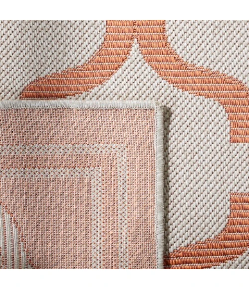 Safavieh Bermuda BMU810 Ivory / Rust 2' X 8' Runner Area Rug