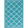 Safavieh Bermuda BMU810 Aqua / Grey 5'-3" X 7'-6" Rectangle Area Rug