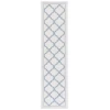 Safavieh Bermuda BMU810 Ivory / Blue 2' X 8' Runner Area Rug