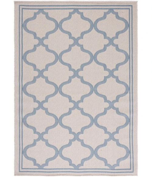Safavieh Bermuda BMU810 Ivory / Blue 6'-7" X 9'-2" Rectangle Area Rug