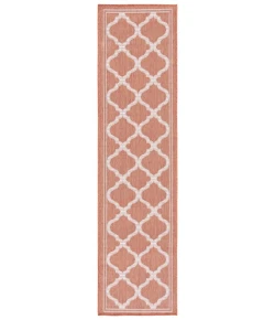 Safavieh Bermuda BMU810 Rust / Ivory 2' X 8' Runner Area Rug