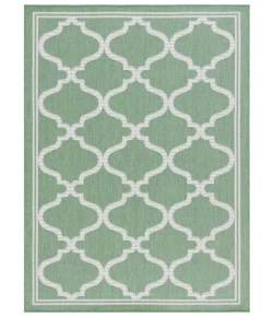 Safavieh Bermuda BMU810 Green / Ivory 4' X 6' Rectangle Area Rug