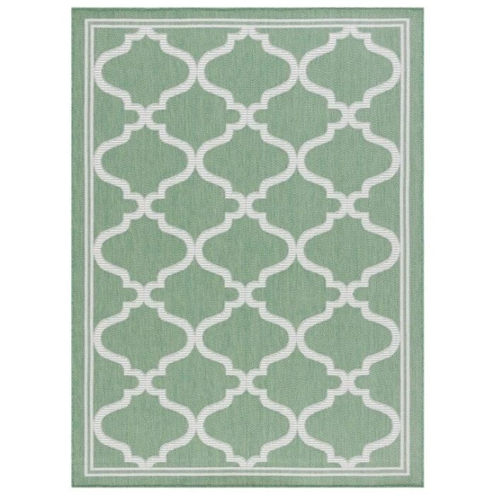 Safavieh Bermuda BMU810 Green / Ivory 4' X 6' Rectangle Area Rug